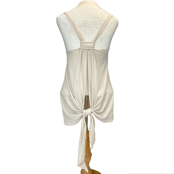 Wildfox Rainbow Light Feather Open Back Tank Top in Tan Size Small - Picture 6 of 11